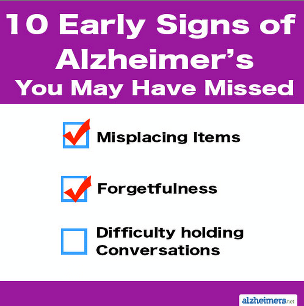 10 Early Signs of Alzheimer