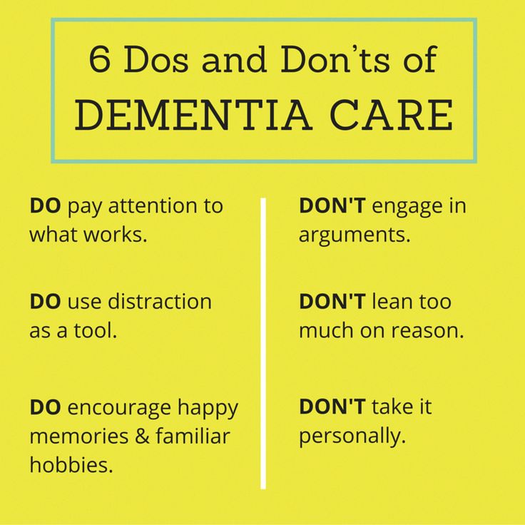 6 Important Dos and Donts of Dementia Care # ...