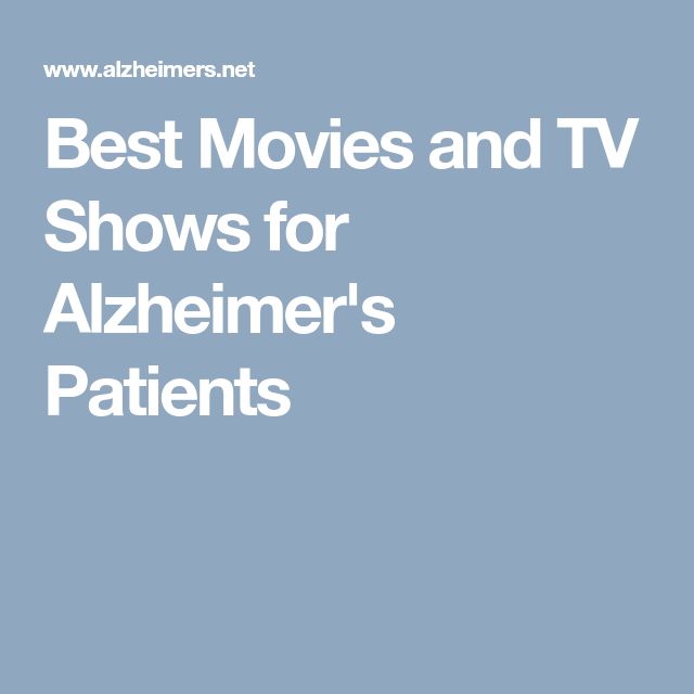Best Movies and TV Shows for Alzheimer