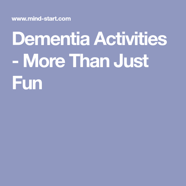 Dementia Activities