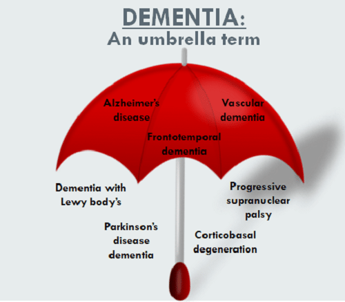 Difference between Dementia and Alzheimer