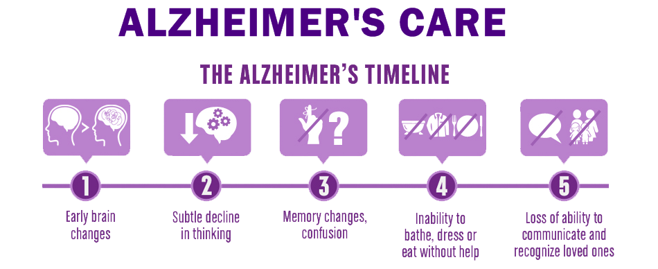 DIFFERENT STAGES OF ALZHEIMER
