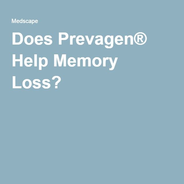 Does Prevagen® Help Memory Loss?