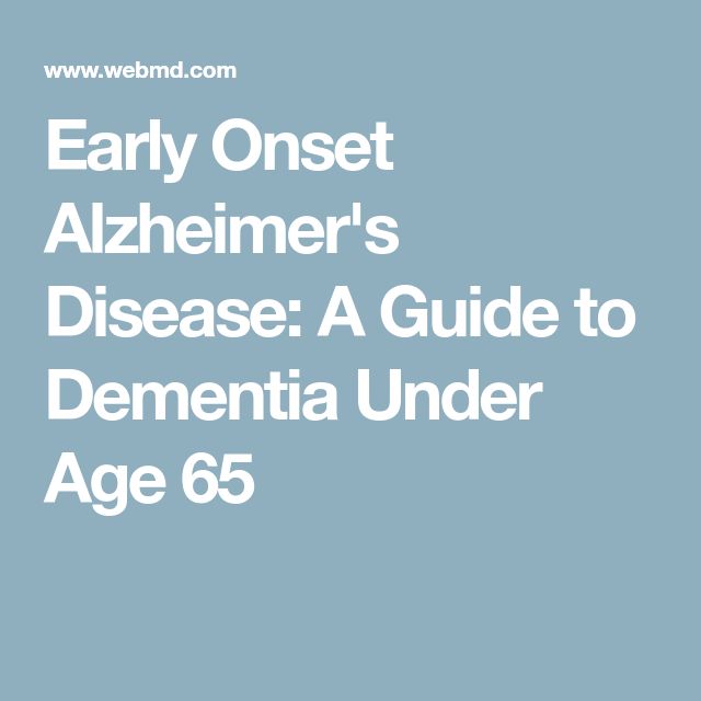 Early Onset Alzheimer