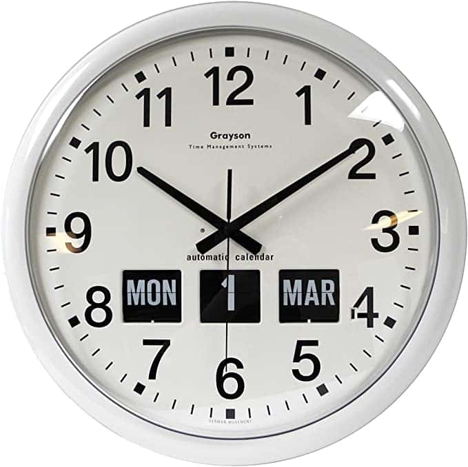 Grayson Clocks Large Dementia Clock With Calendar
