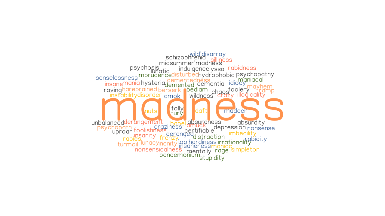 MADNESS: Synonyms and Related Words. What is Another Word ...