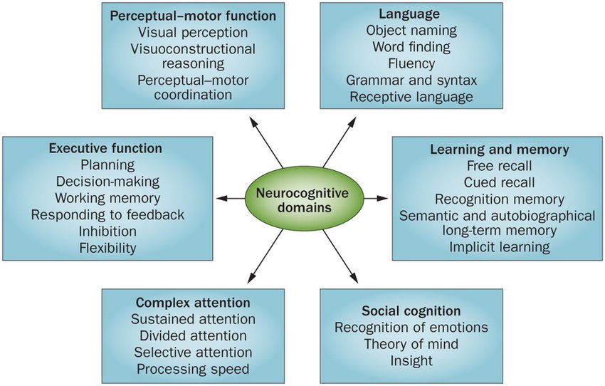 Neurocognitive domains. The DSM