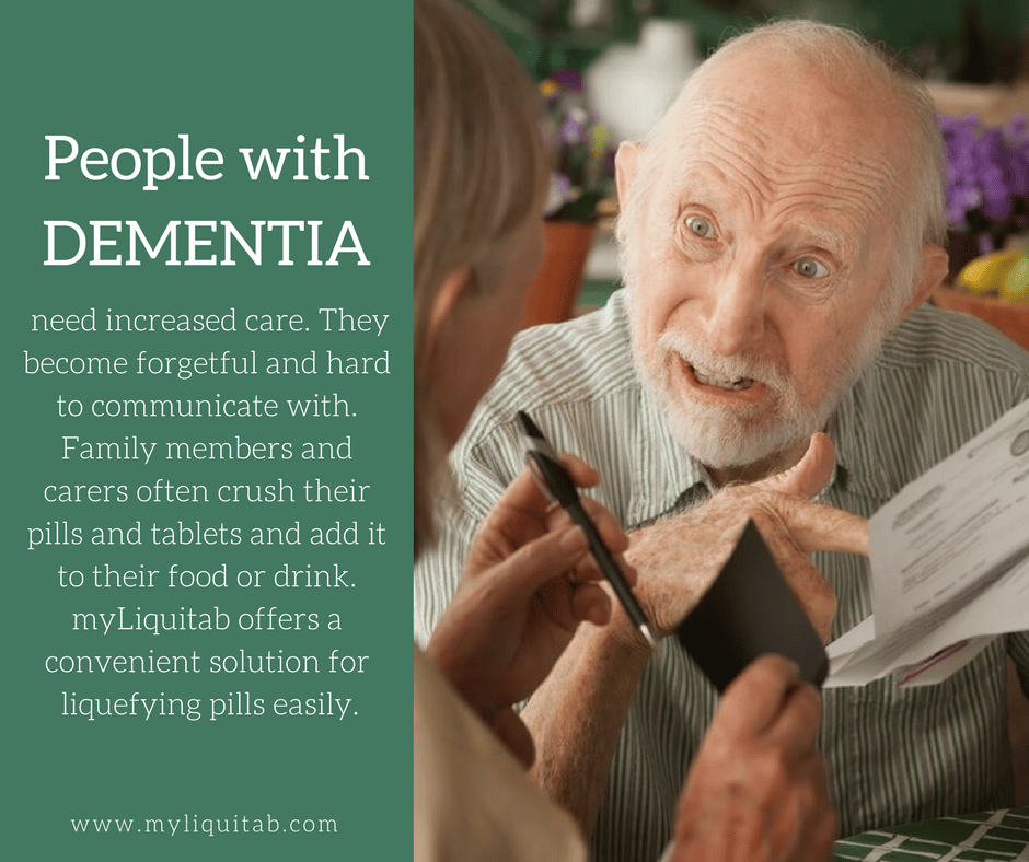 Patients with dementia need increased care. They become forgetful and ...