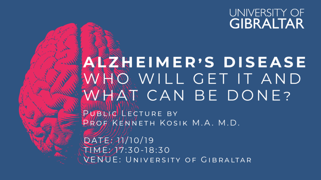 Public Lecture: Alzheimers Disease: Who will get it and what can be ...