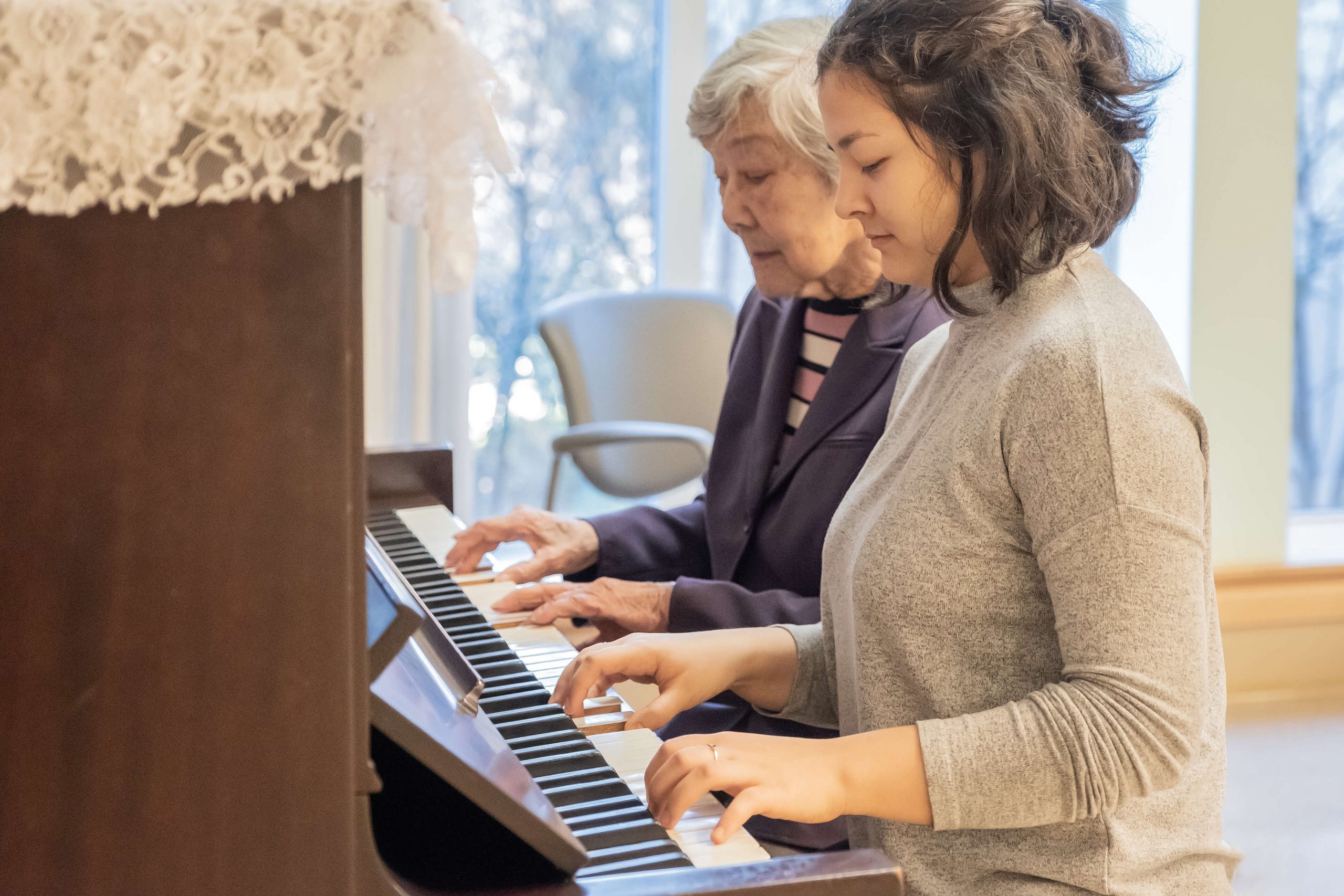 Soothing dementia patients through music