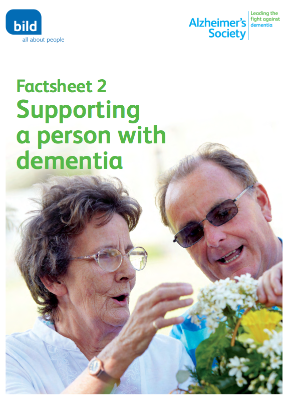 Supporting a person with dementia