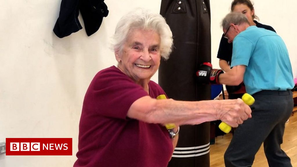 The exercise class for dementia patients