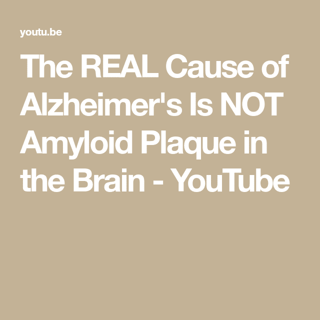 The REAL Cause of Alzheimer