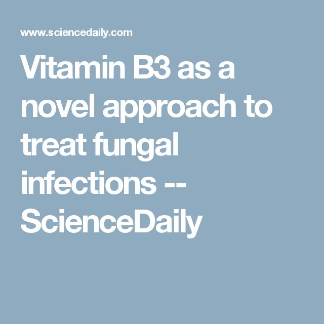 Vitamin B3 as a novel approach to treat fungal infections