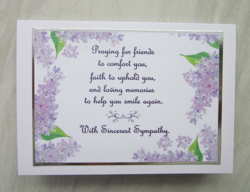 What Do You Write In A Sympathy Card With Flowers / How to ...
