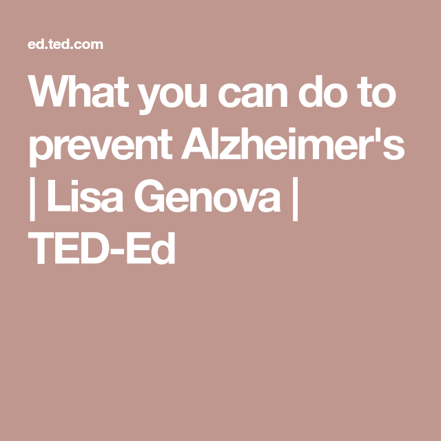 What you can do to prevent Alzheimer